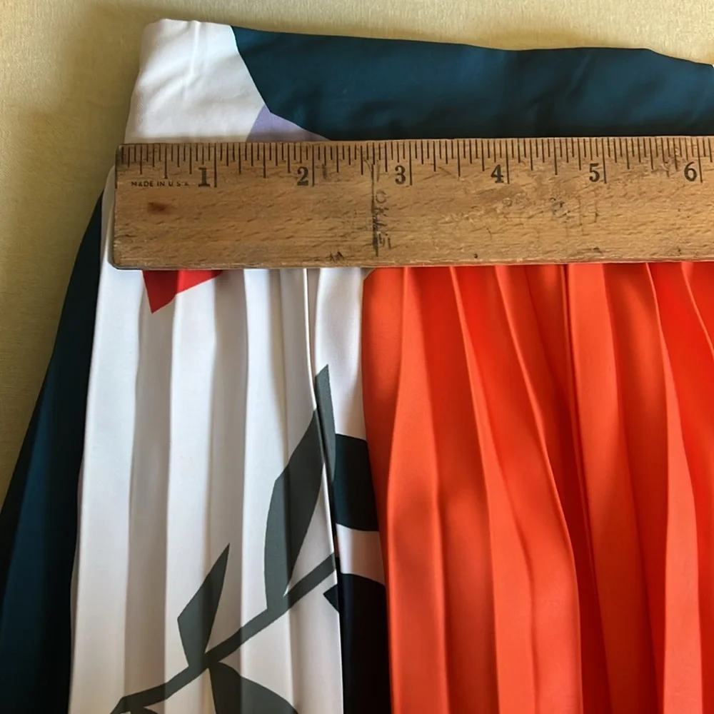 Chicwish Floral Abstract Color Block Maxi Skirt New L - Picture 6 of 12